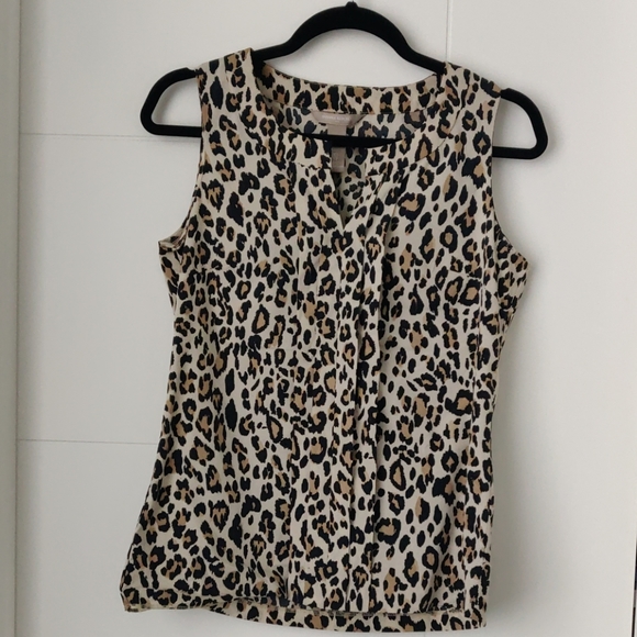Banana Republic Leopard Print Tank Top - Picture 1 of 2